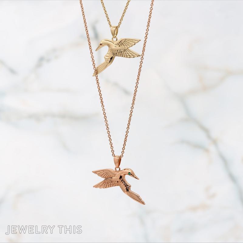 Memorial two-piece Hummingbird Heart