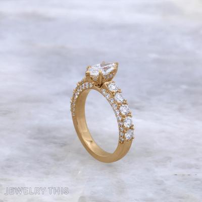 marquise pave threesided