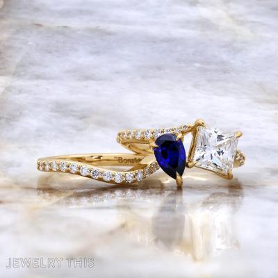 toietmoi twostone sapphire diamond