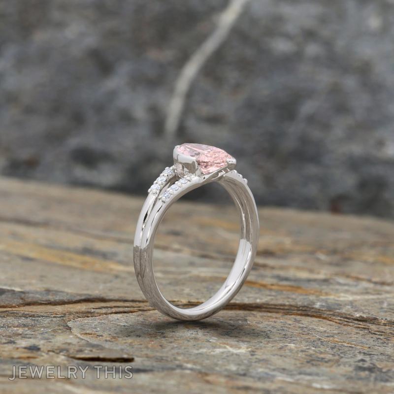 partialbezel split splitshank marquise pink