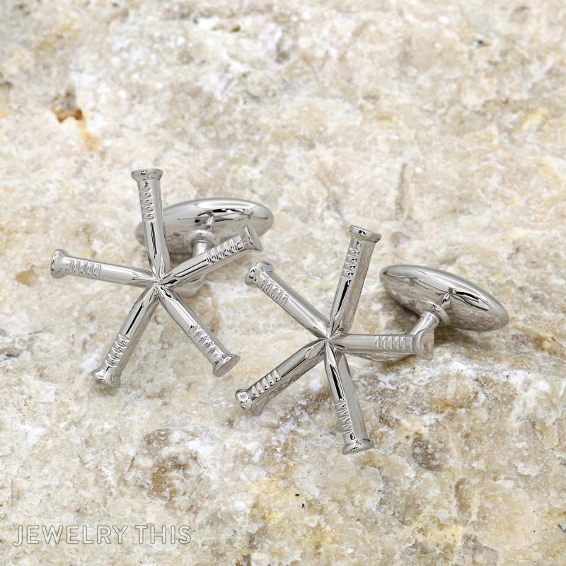 5 nails cuff links