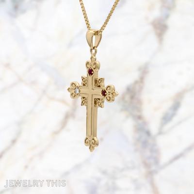 birthstone cross