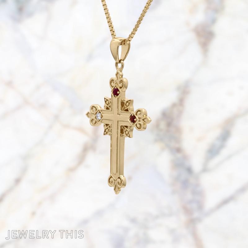 birthstone cross