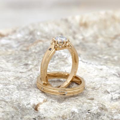 vintage scalloped illusion star