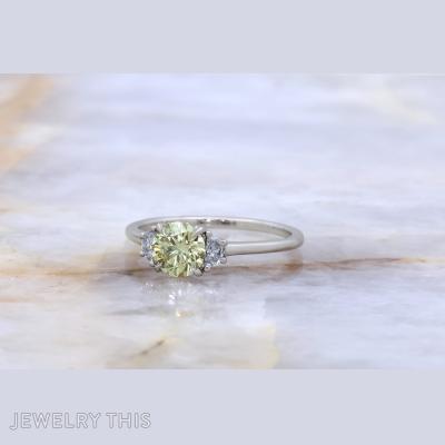 halfmoon halo hidden peekaboo threestone