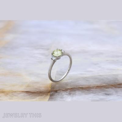 halfmoon halo hidden peekaboo threestone