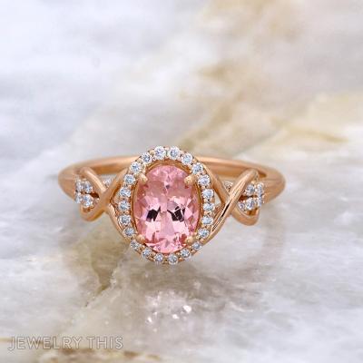 morganite infinity rosegold