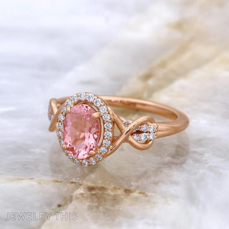 morganite infinity rosegold