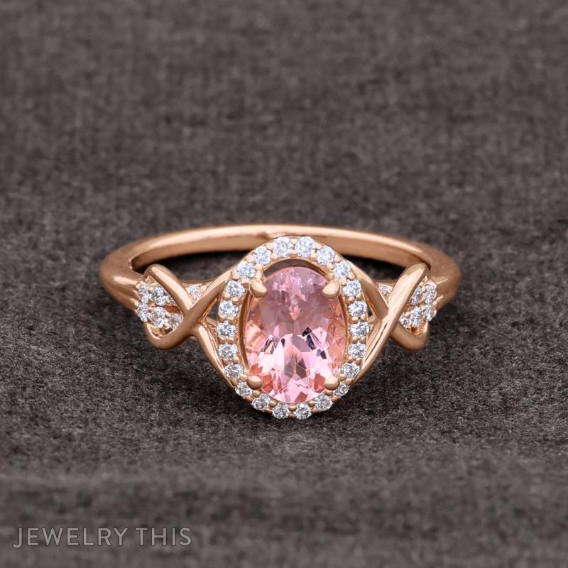morganite infinity rosegold