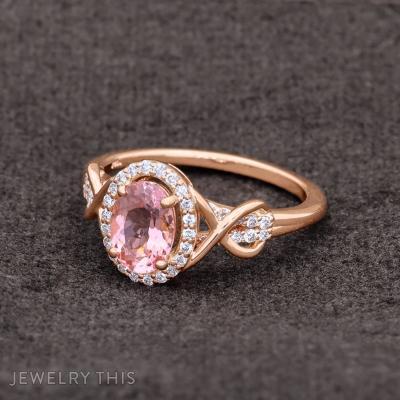 morganite infinity rosegold