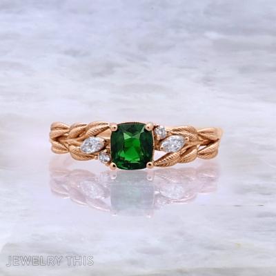 tsavorite leaf leaves greengarnet