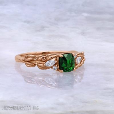 tsavorite leaf leaves greengarnet