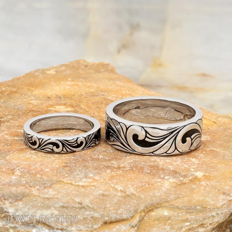 western matchingbands weddingbands