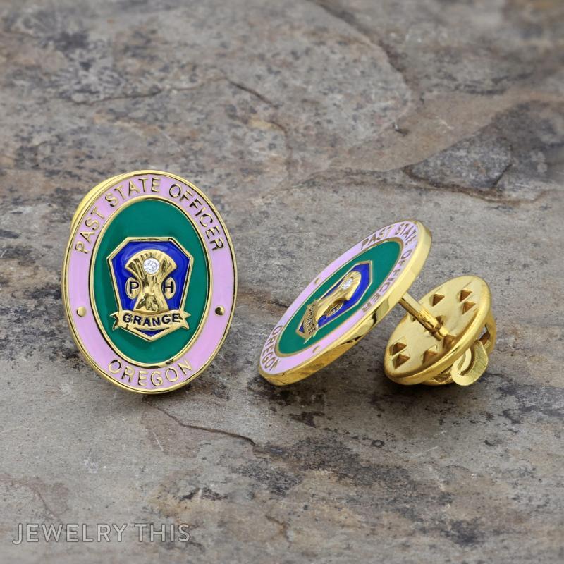20 x Oregon State Grange Past Officer Pins gold and enamel