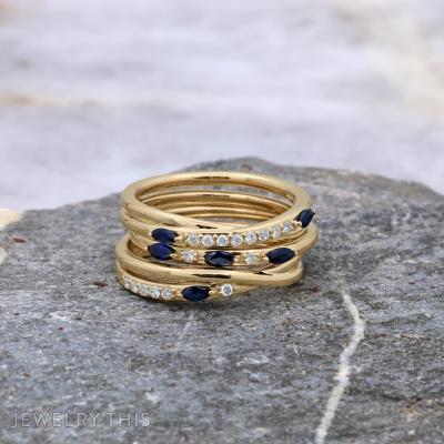 wide yellow gold ring memory