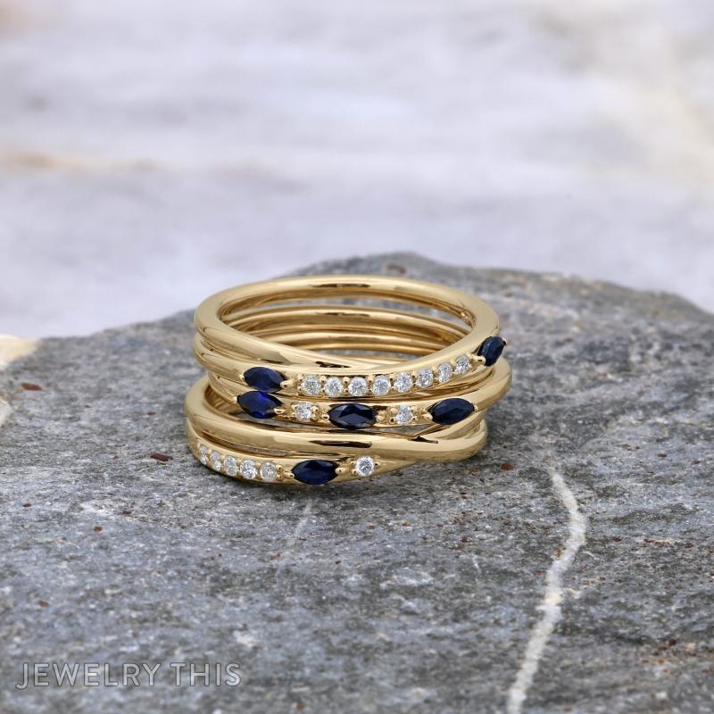 wide yellow gold ring memory