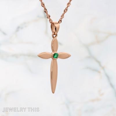 cross pendant with engraving