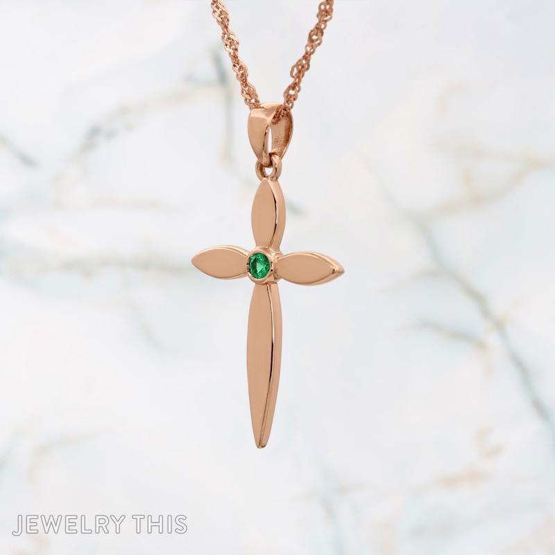 cross pendant with engraving