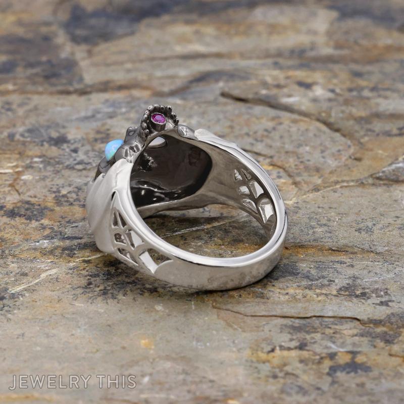 gothic skull bat spiderweb