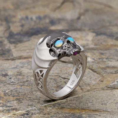 gothic skull bat spiderweb