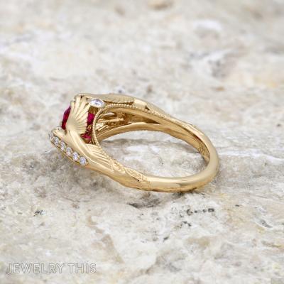 hummingbird bird sculptural ruby