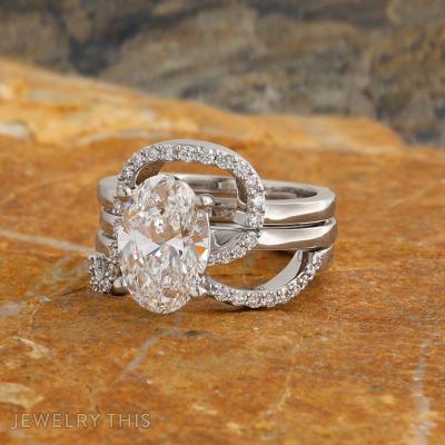 initial weddingset solitaire ringguard