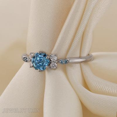 hexagon hexagonal bluediamond