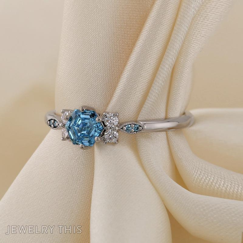 hexagon hexagonal bluediamond