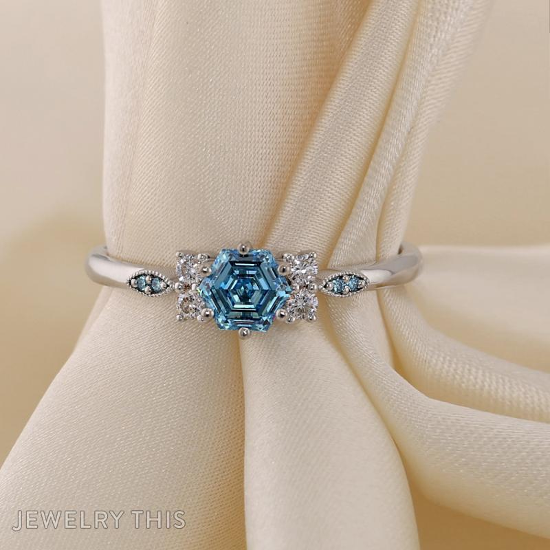 hexagon hexagonal bluediamond