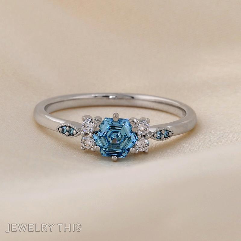 hexagon hexagonal bluediamond